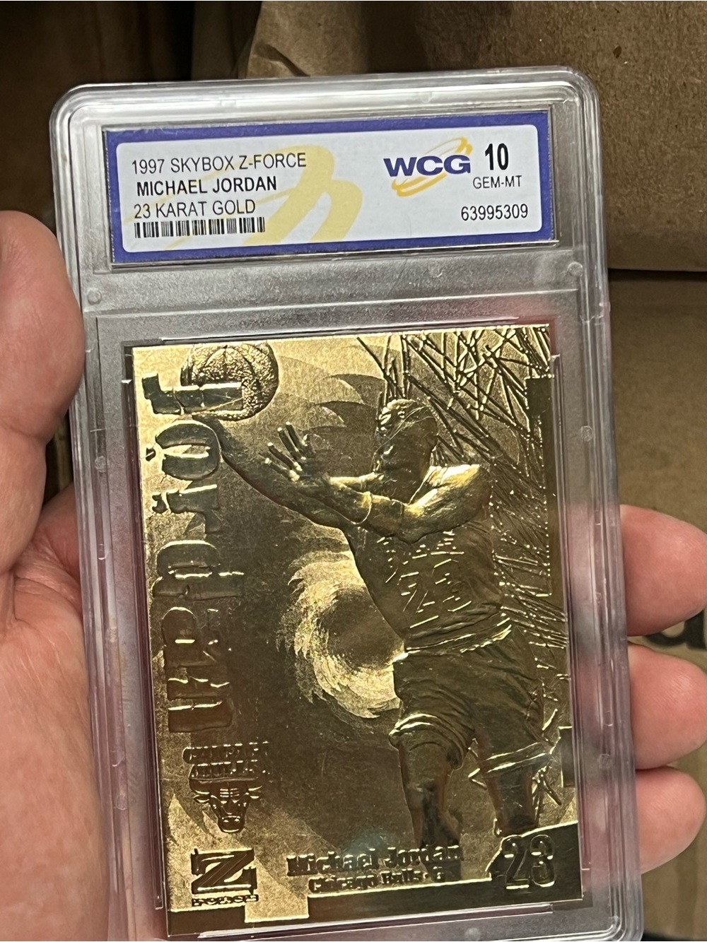 Jordan Gold-Plated 23 Karat Collector Card - Gold